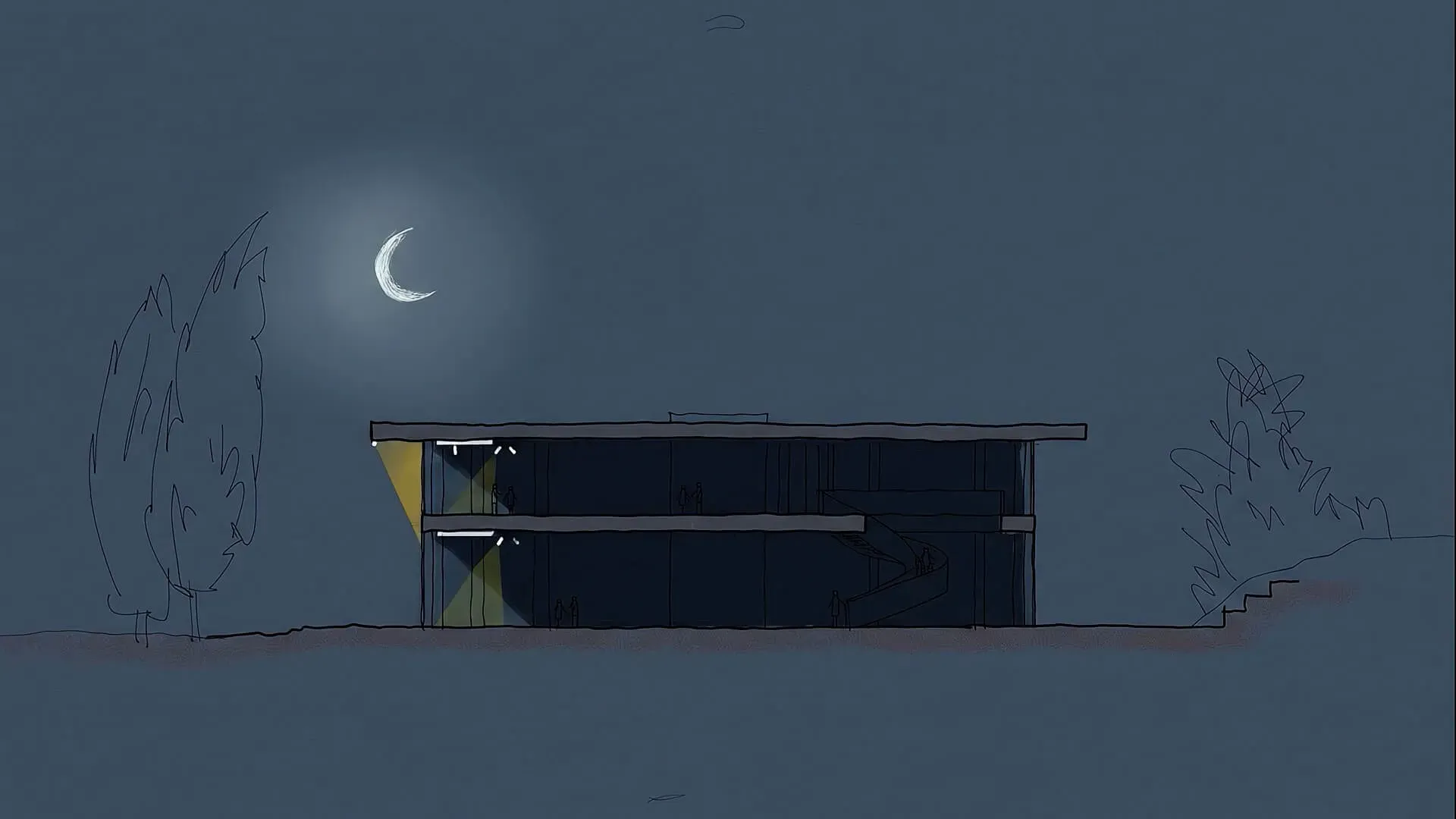 Studiamo e progettiamo gli elementi fisici e percettivi degli ambienti – luce, suono, atmosfera - per costruire ambienti empatici che massimizzano il benessere di chi li vive.